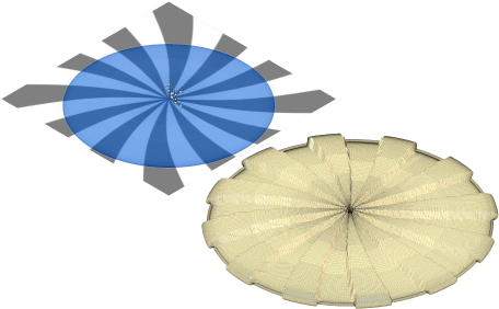 Extrudieren von Netztextur - Beispiel