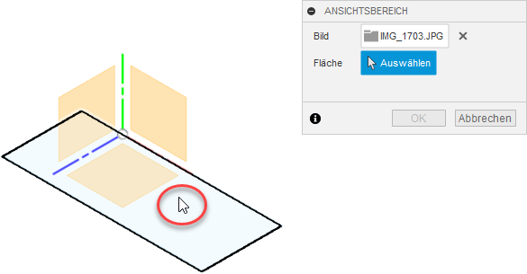 Dialogfeld Ansichtsbereich