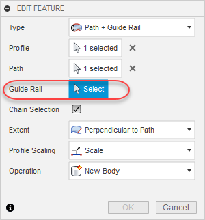 Dialogfeld Element bearbeiten