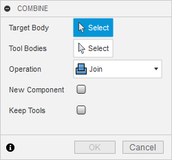 Dialogfeld Kombinieren