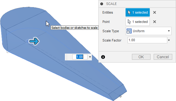 gesamtes Modell ausgewählt