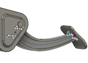 Gaspedal - erhabenes Element