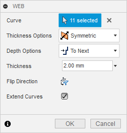 Gaspedal - Dialogfeld Steg