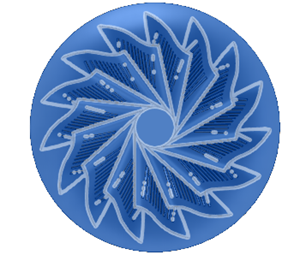 Turbine - Oberseite per Fensterauswahl auswählen