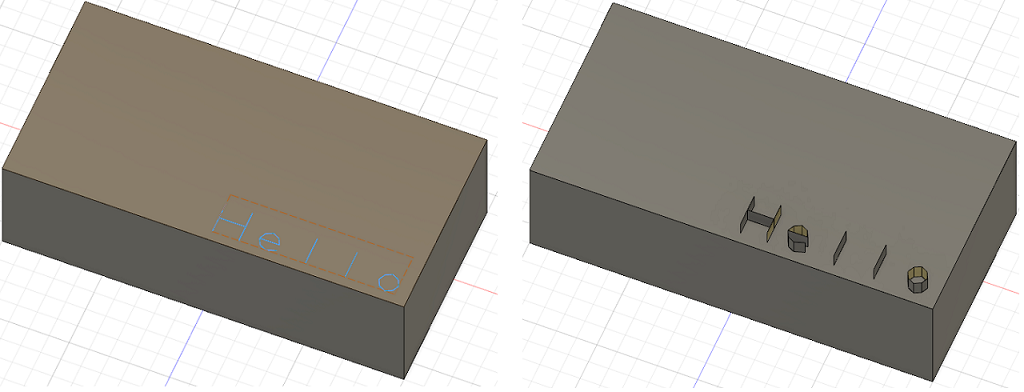 Beispiel für Extrusion