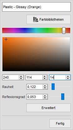 Material-Editor - Orange