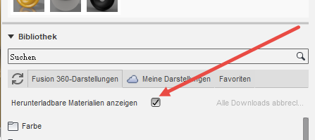 Herunterladbare Materialien anzeigen