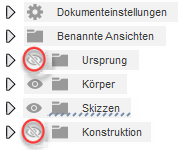 Knoten ein-/ausblenden