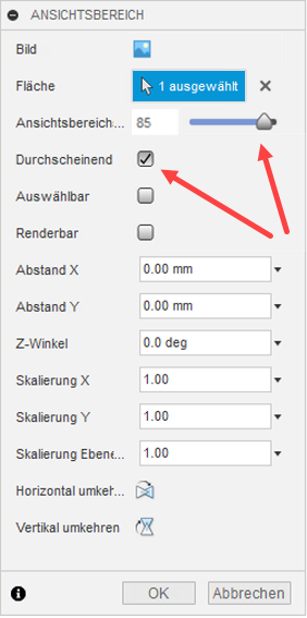 Dialogfeld Element bearbeiten