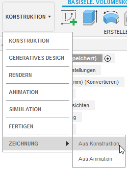 Arbeitsbereich Zeichnung