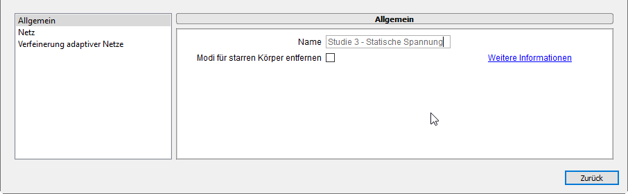 Dialogfeld Einstellungen