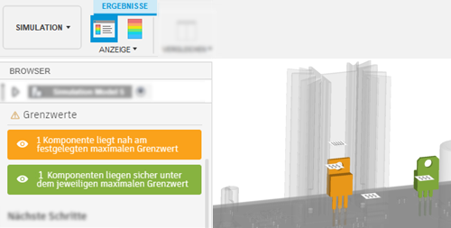 Erläuterndes Ergebnis Grenzwert