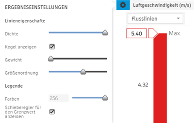 Luftgeschwindigkeitsskala