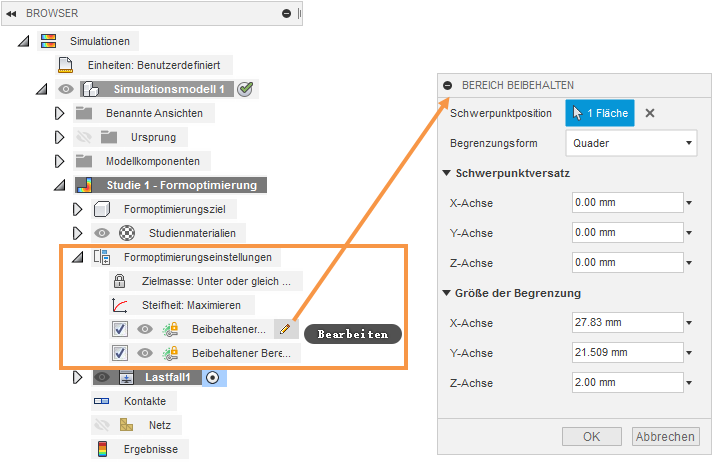 Browser - Formoptimierungseinstellungen