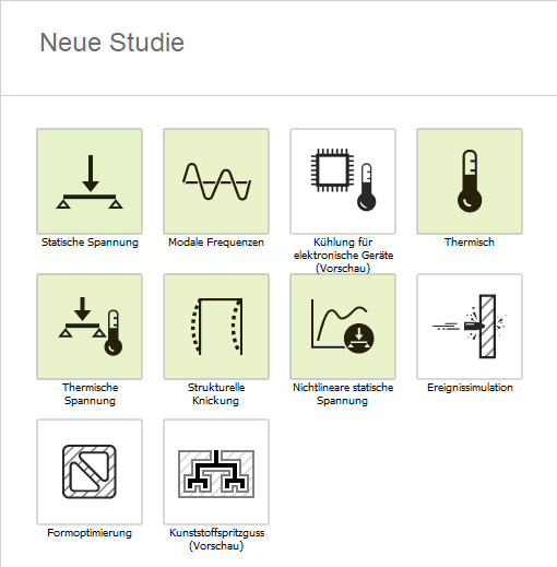 Studien an Ansys
