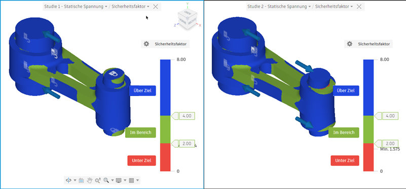 Sicherheitsfaktor vergleichen