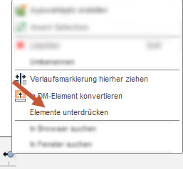 Element unterdrücken