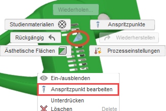 Gattermarkierungsmenü