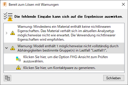 Dialogfeld Kontakte