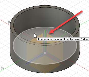 Skizzierebene auswählen