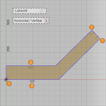 Abhängigkeiten Lotrecht erstellen