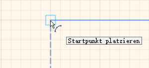 Platzieren des ersten Punkts
