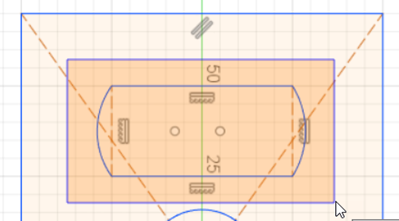 Auswahl der Aussparung