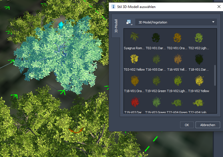 Bäume: Stil ändern