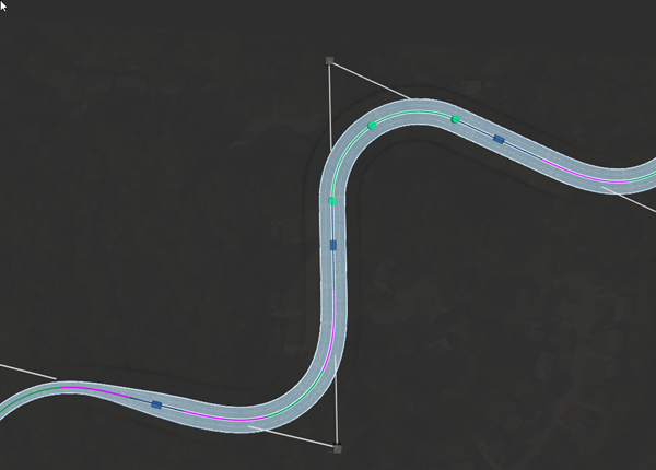 Straßenbeschriftungen verdeckt