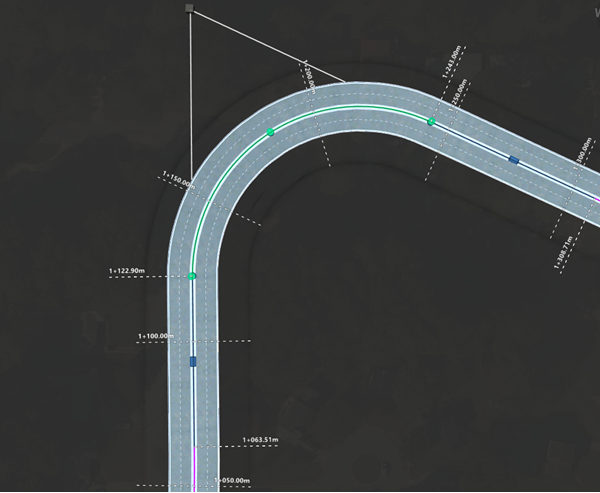 Straßenbeschriftungen sichtbar