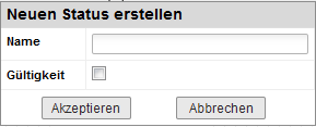 Dialogfeld Neuen Status erstellen