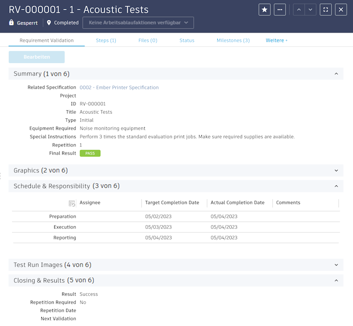 Validierung von Anforderungen