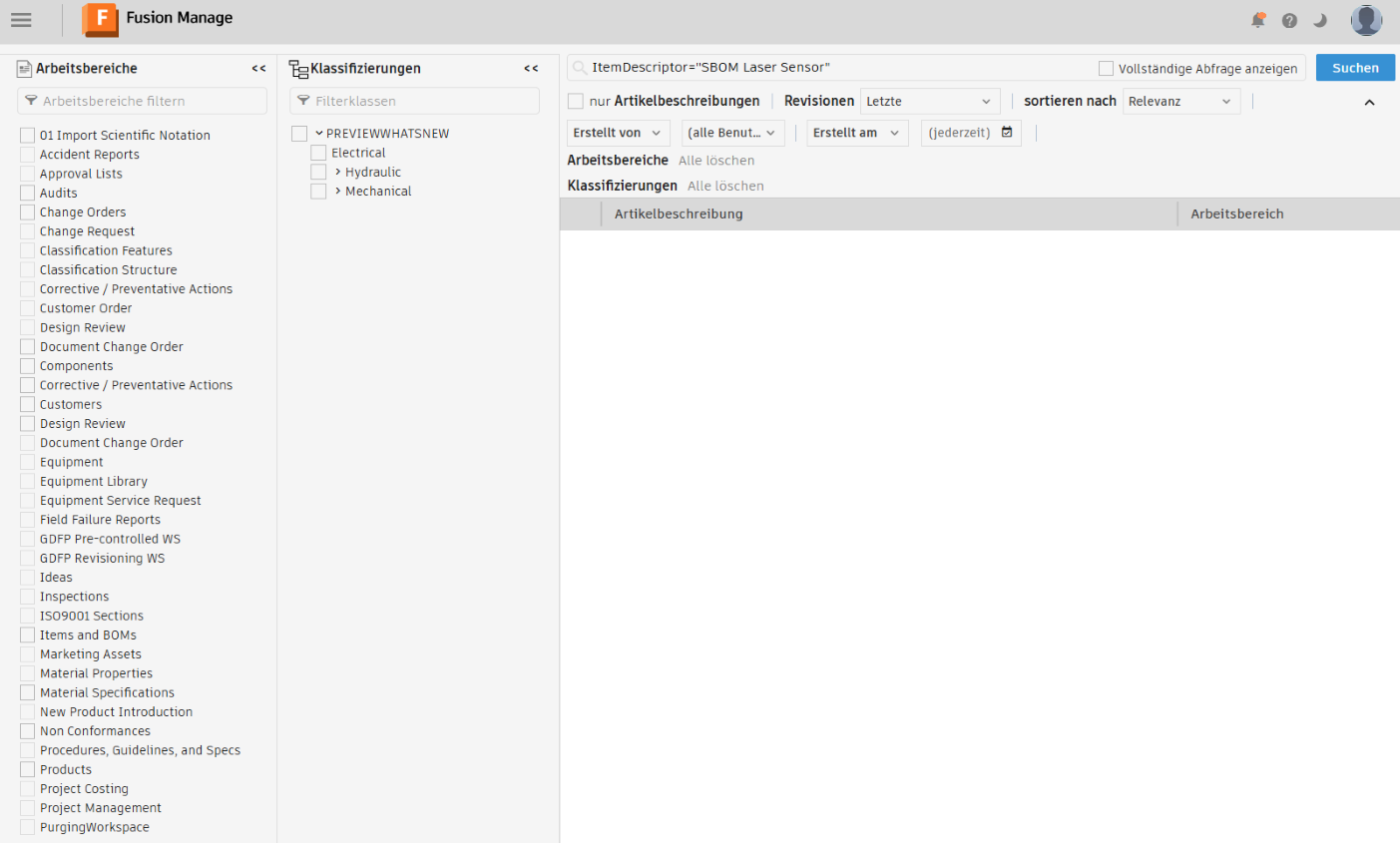 Seite Erweiterte Suche