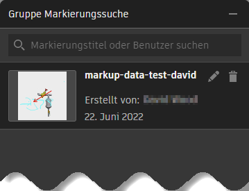 Gruppe Markierungssuche