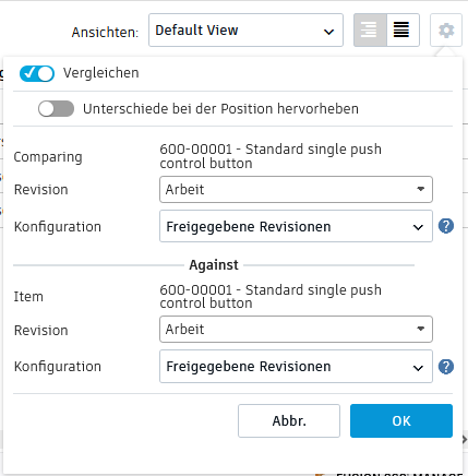 Einstellungen anzeigen