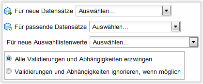 Datensätze abgleichen