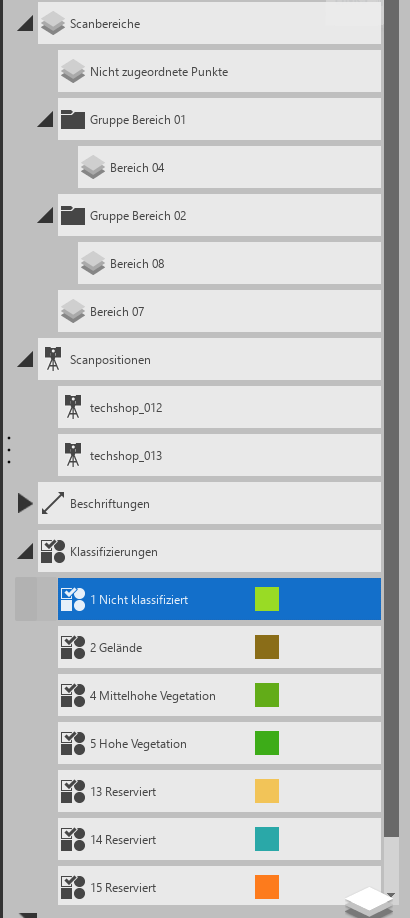 Markierte entfernen - Menü