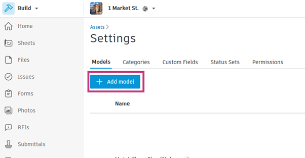 Add model to import assets
