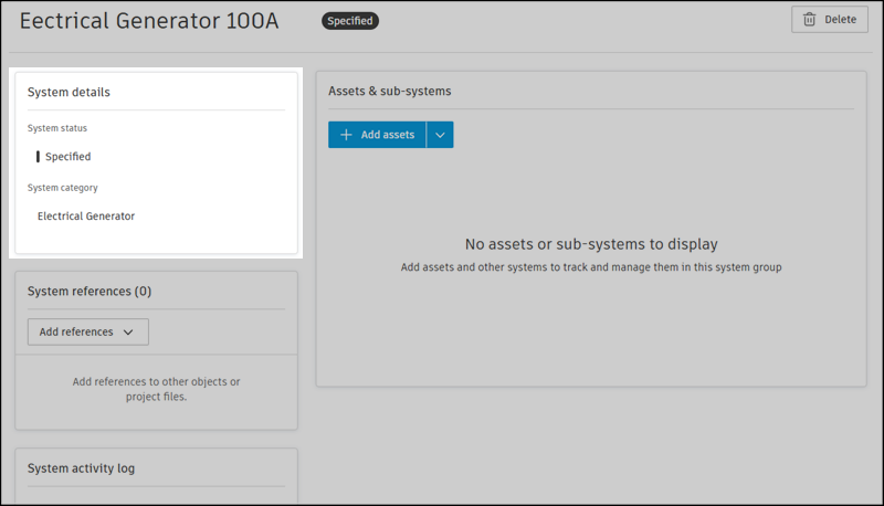 Edit system details