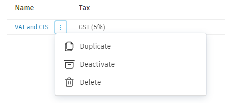 Cost tax formula more menu
