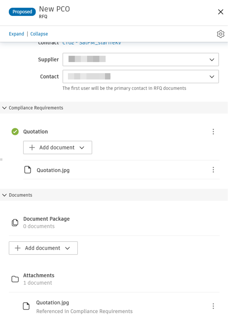 Email reply example showing quotation attachment