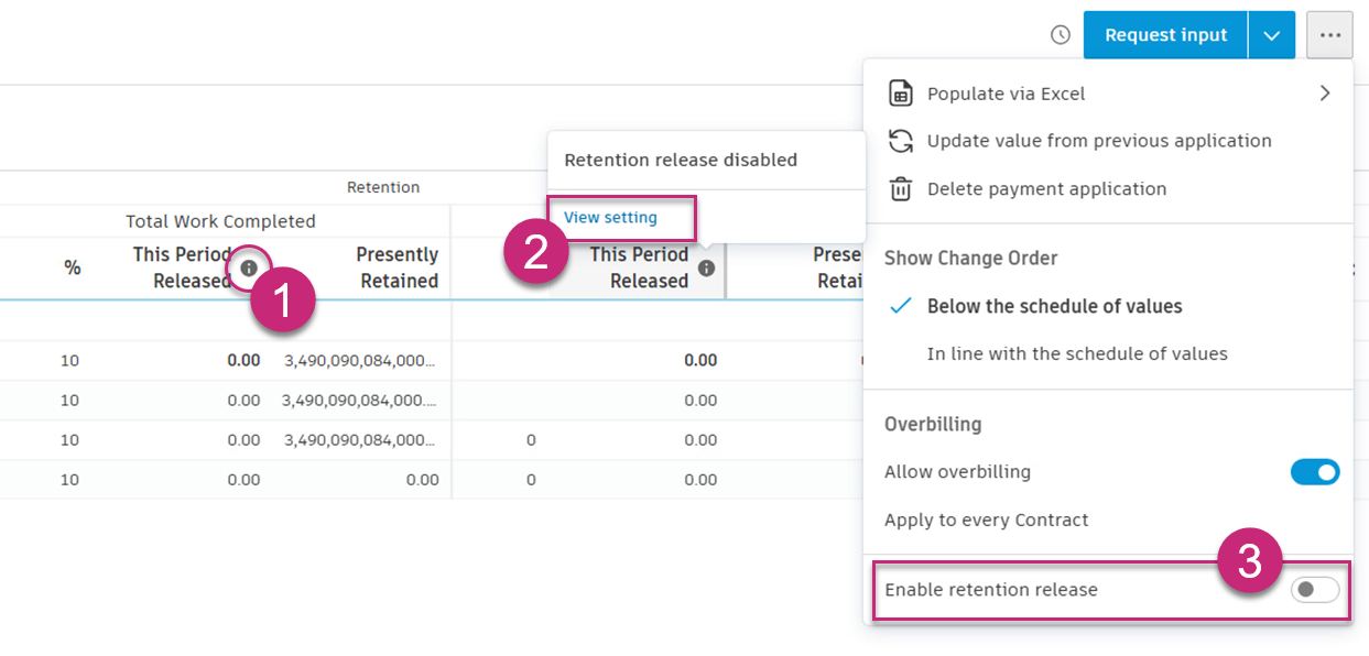 Enable retention release path