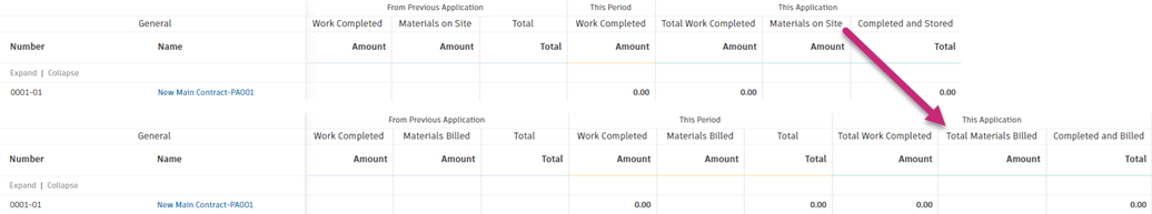 Materials billed