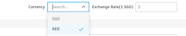 Multi-currency example