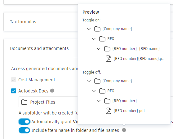 Shorten document name
