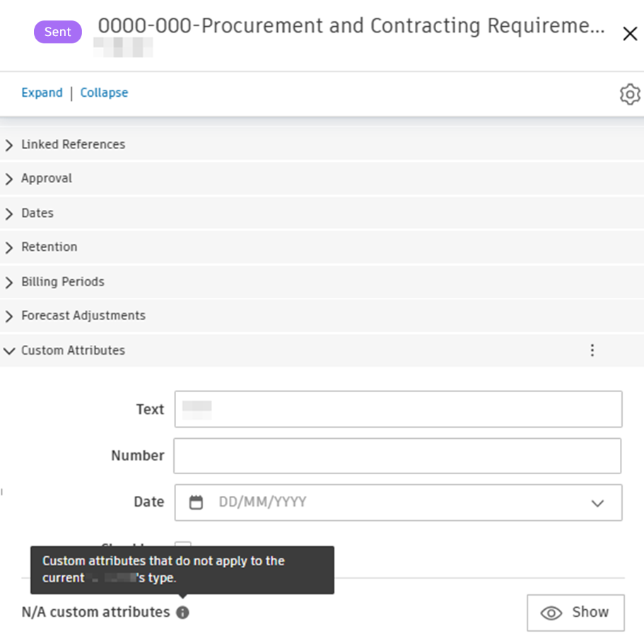 Show custom attributes and the notification tooltip