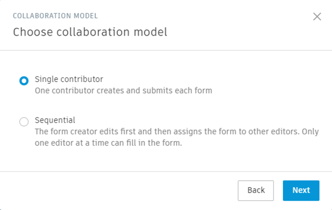 Choose collaboration model