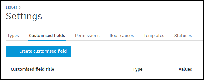 Create custom field from tab