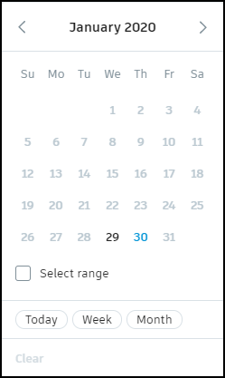 Meeting calendar filter interface