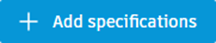 Add Specifications